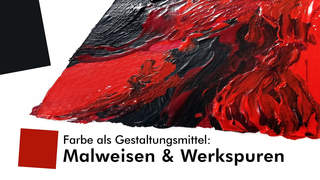 Farbe als Gestaltungsmittel: Malweise und Werkspuren