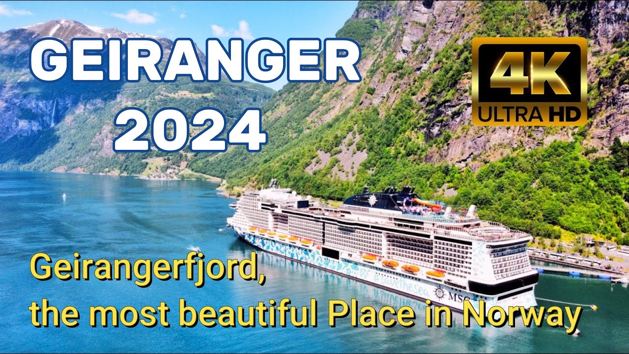 Geirangerfjord, the most beautiful Place in Norway 2025, MSC EURIBIA, 4K. 🚢