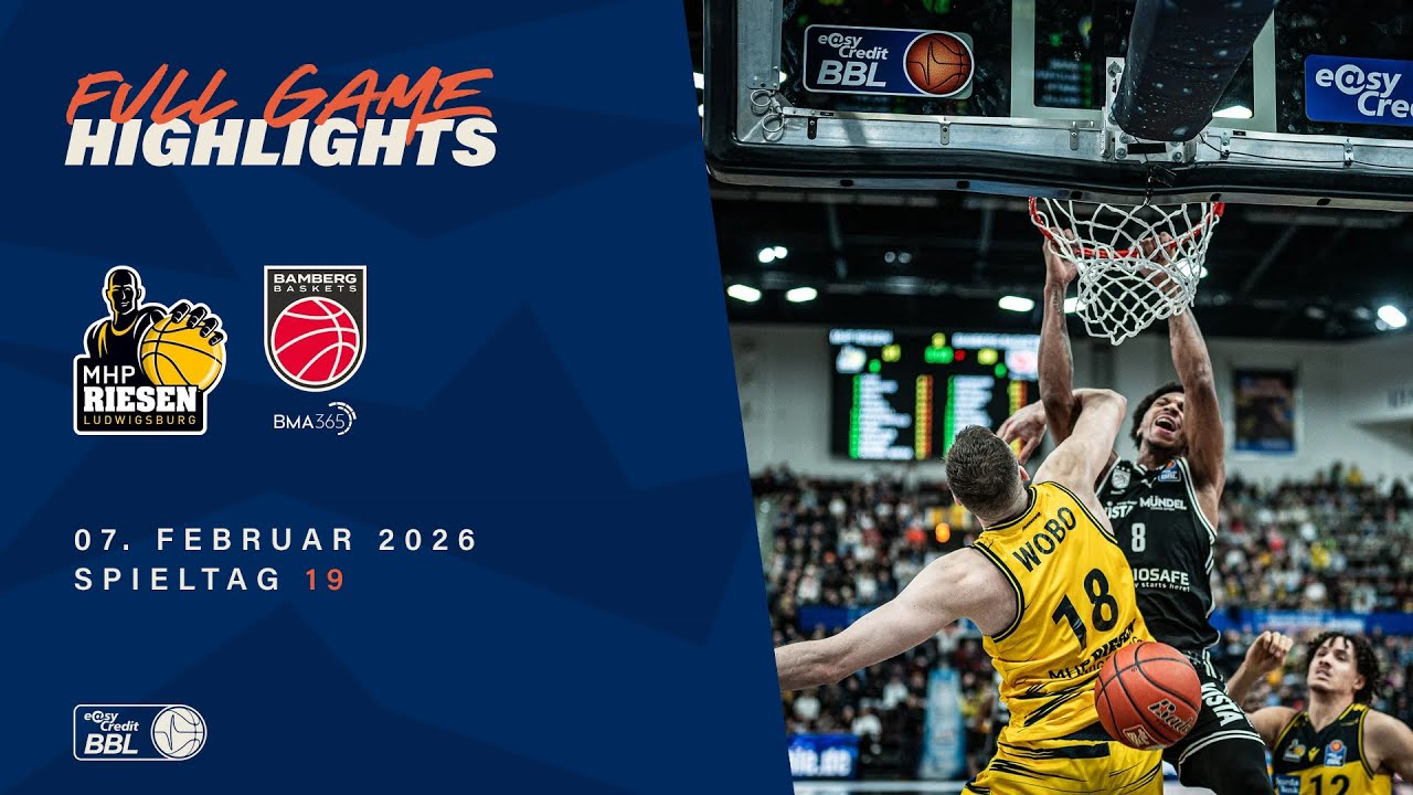 MHP RIESEN Ludwigsburg vs. BMA365 Bamberg Baskets - Full Game Highlights - Spieltag 19, 25/26