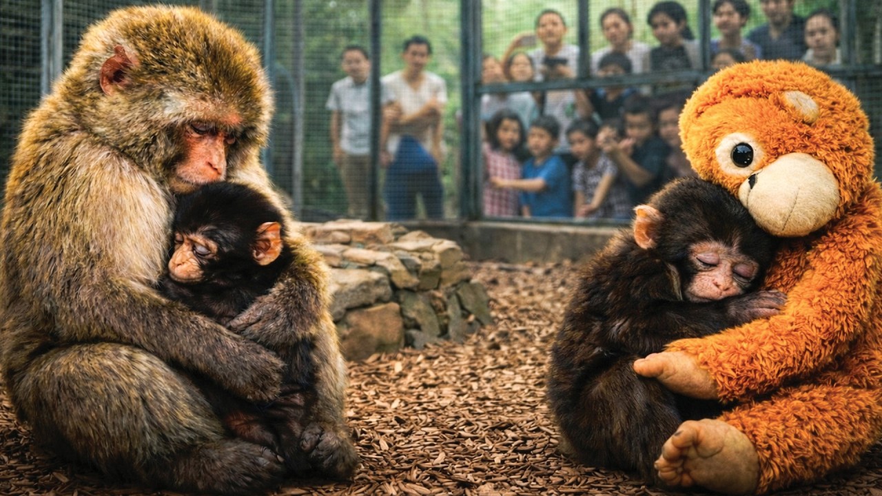 Lonely Baby Monkey Clings to Stuffed Toy at Ichikawa Zoo – Heartwarming Story That Won  Hearts