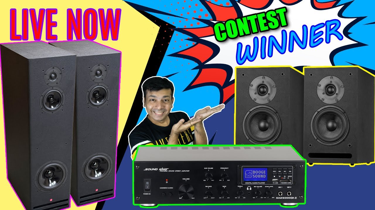 DoogeHiFi HT-1 | SK25000 2.1 + DS52G Bookshelf Speaker Winner