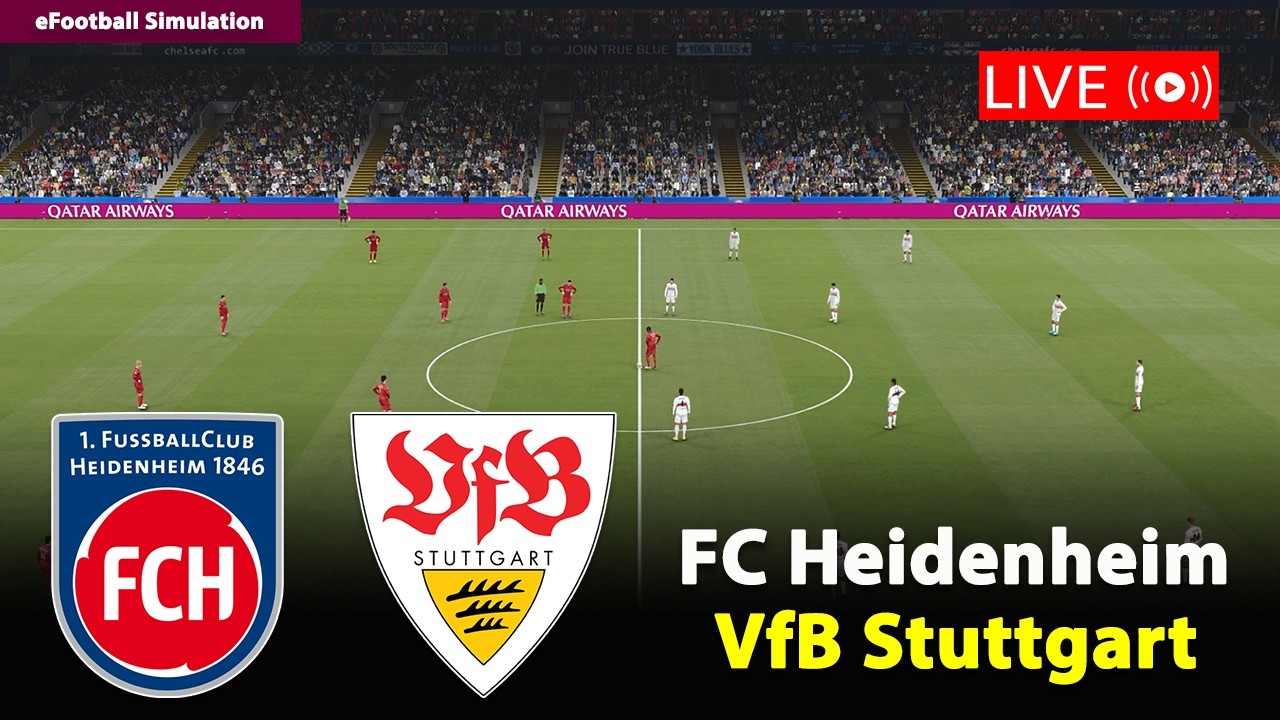 🔴Live- FC Heidenheim gegen VfB Stuttgart | Bundesliga 2025/26 | eFootball PES21 Simulation