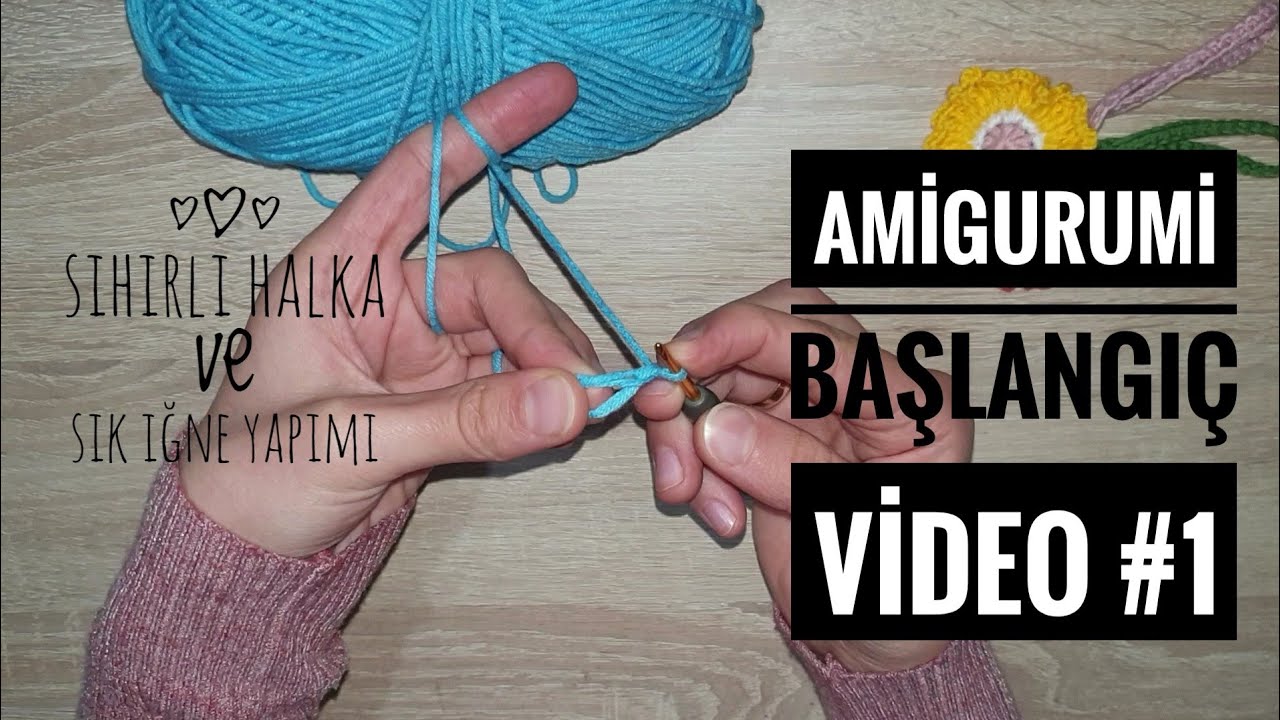 Yeni başlayanlar için sihirli halka ve sık iğne yapımı 🤗