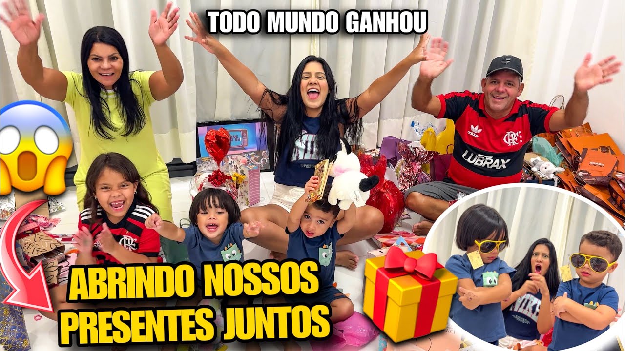 ABRINDO OS PRESENTES QUE GANHAMOS DE PÁSCOA!!! 🐰😱🎁 *todo mundo ganhou*