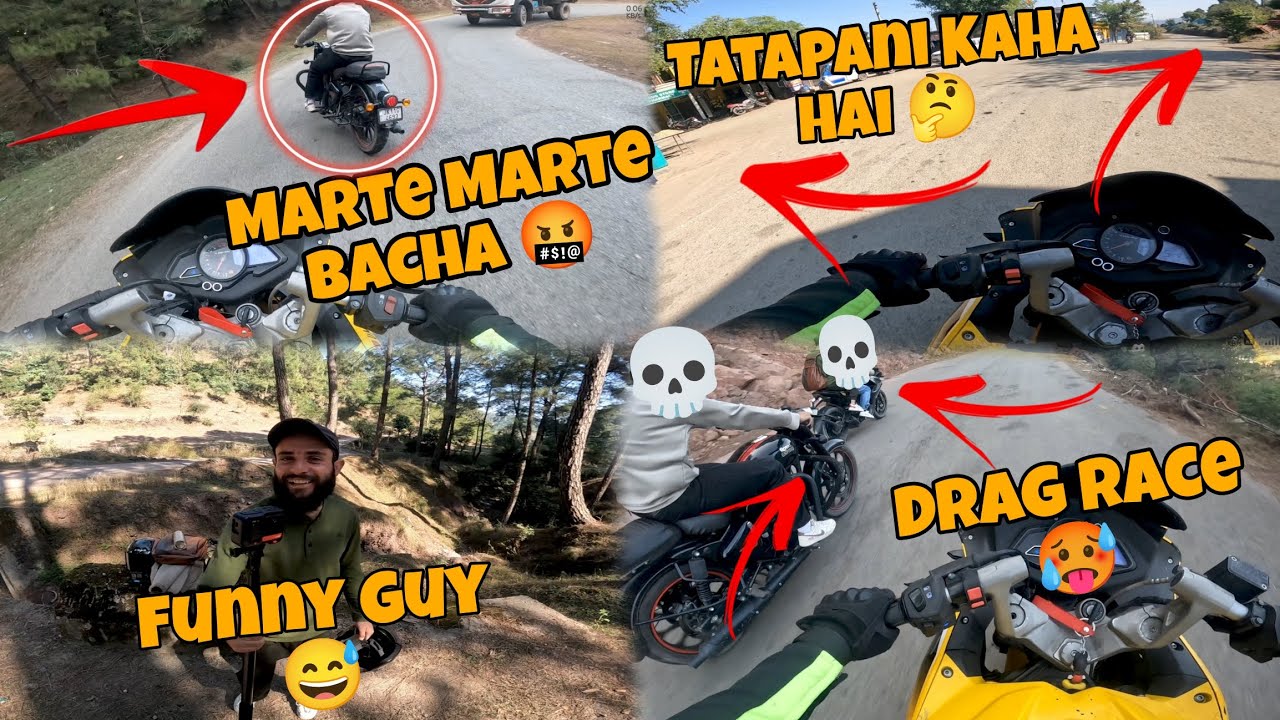  Tatapani Ride gone Wrong 😱  || Marte Marte Bacha 🤬  ||   Drag Race rs200 Bs3 🥵  