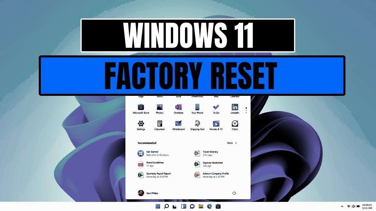 FACTORY RESET Windows 11 Laptop or PC in Minutes!