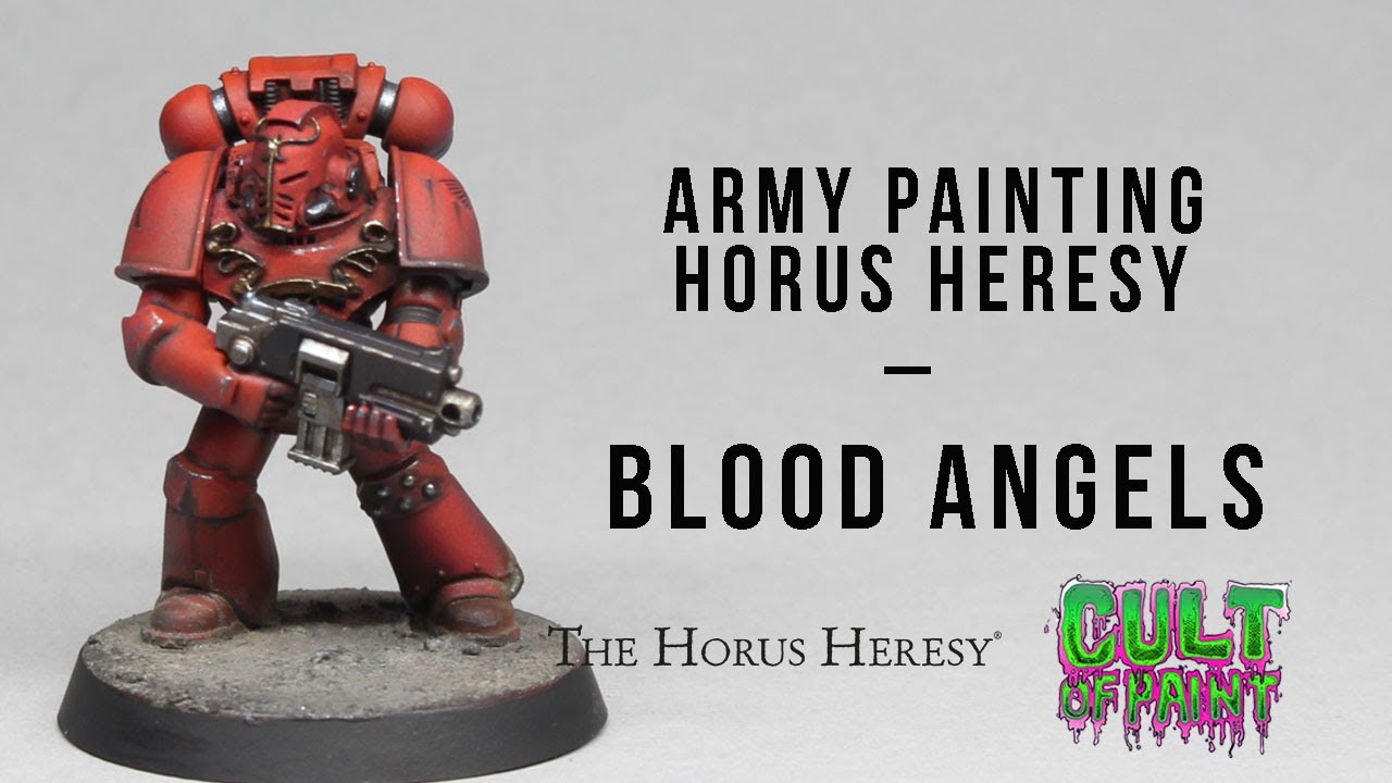 How to Paint Horus Heresy Blood Angels Space Marines.