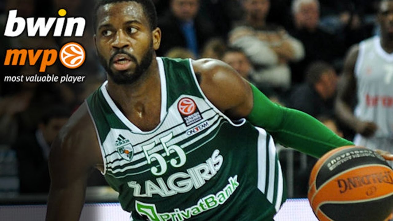 Regular Season Round 5 bwin MVP: Justin Dentmon, Zalgiris Kaunas