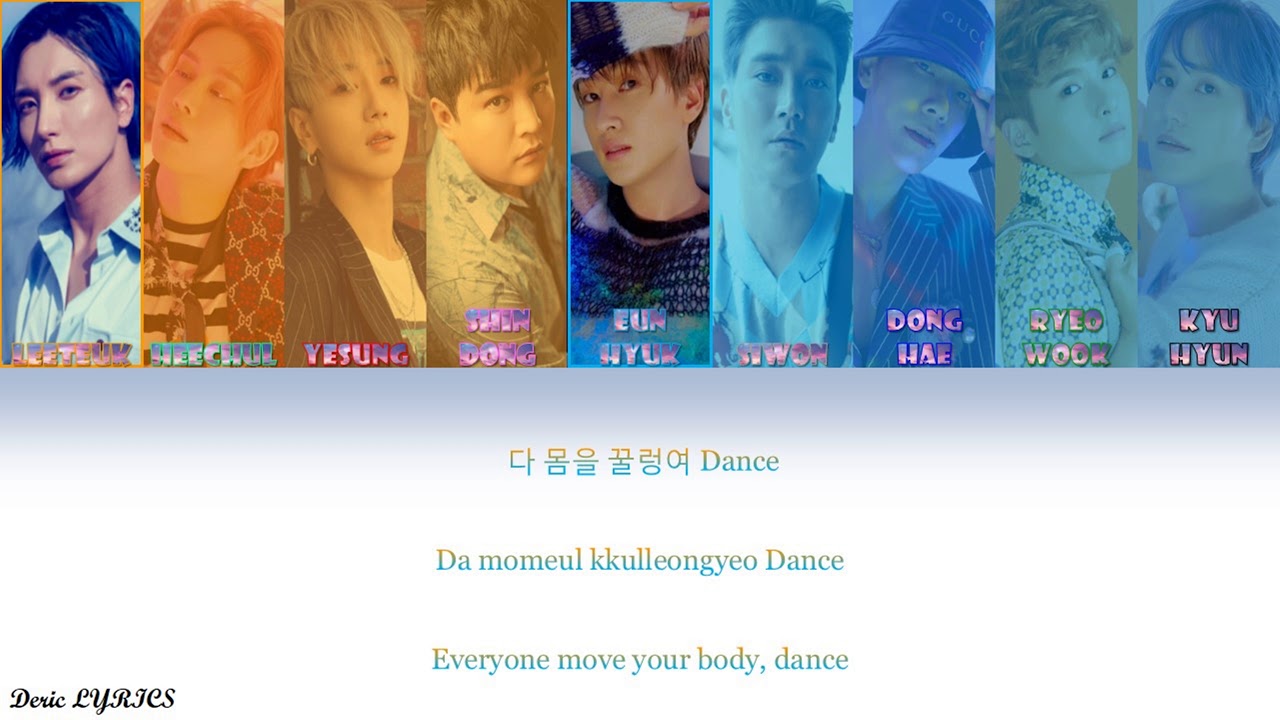Super Junior - Super Clap (Color Coded Lyrics) [Han/Rom/Eng]