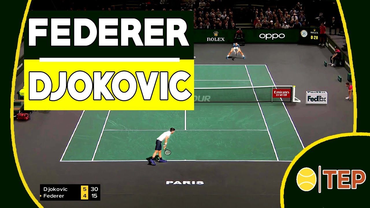 Tennis Elbow 2020 : FEDERER vs DJOKOVIC 🎾 (Paris 2018)
