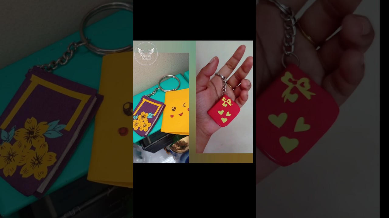 Cute mini book...book keychain 🤩✨||dreaming delights||