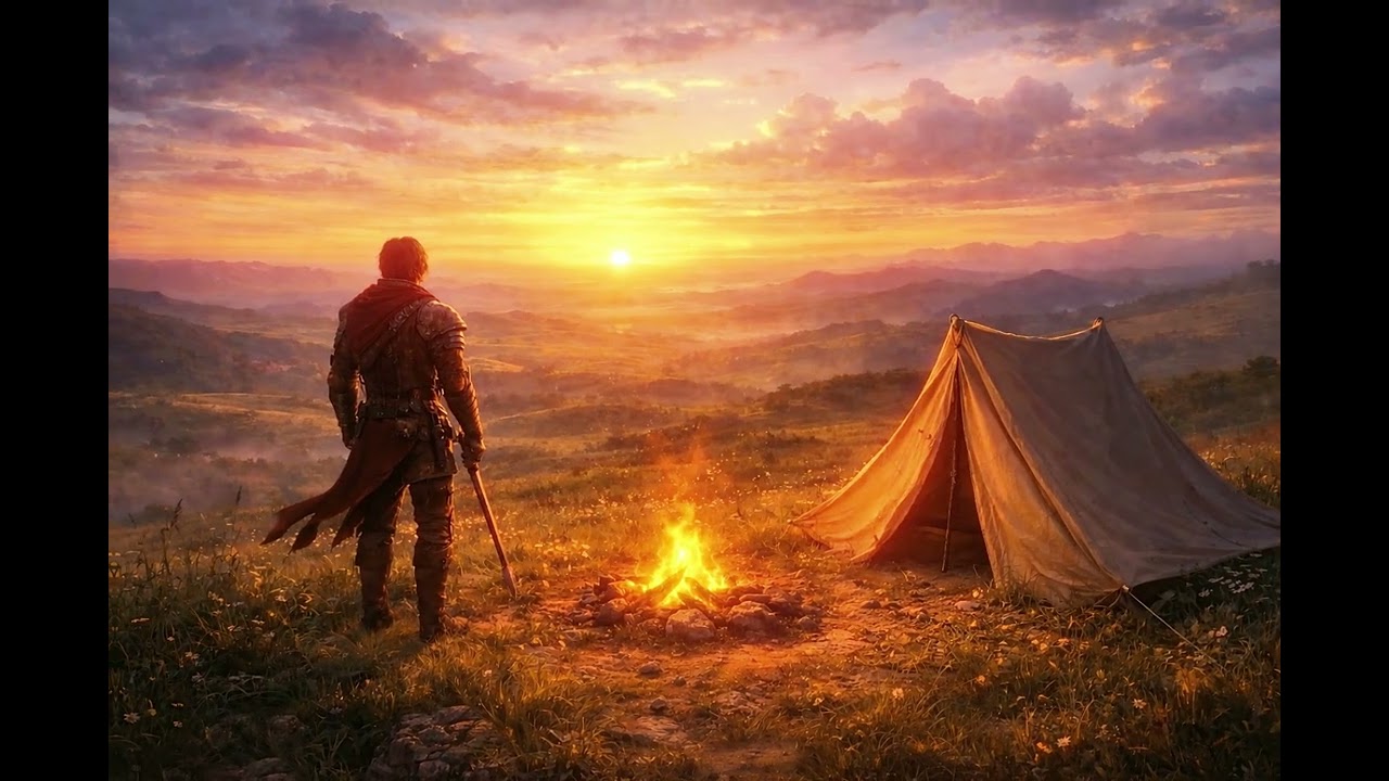 The day is over.. watch the sunset 🌅 | Peaceful Meadow Ambient Music (1.5 Hours)