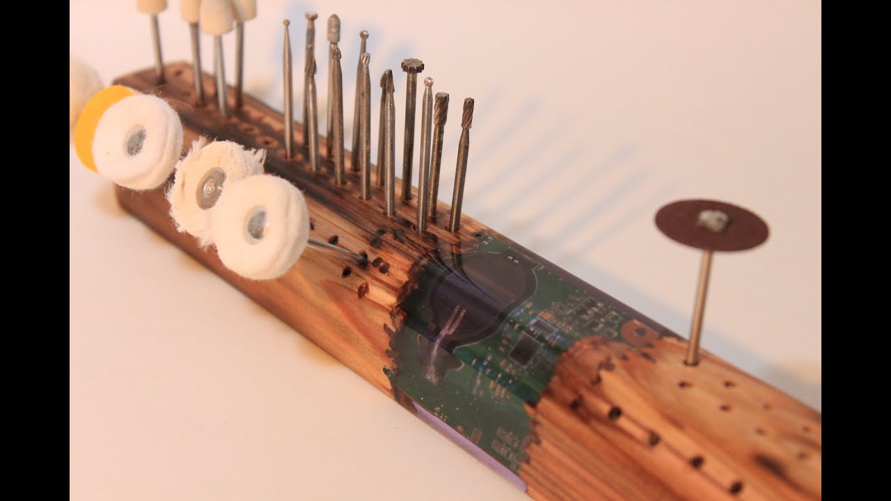 【レジン】基盤を使って自作ビット置き作ってみた【DIY】