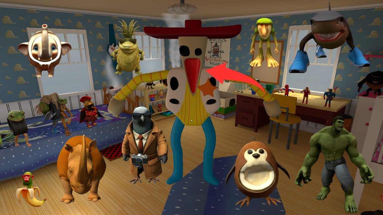 Spartan Kicking ALL Italian Brainrot Memes and NEXTBOTS in Toy Room Garry's Mod!#garrysmod #gmod