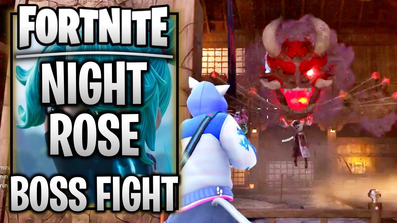 Fortnite - Defeat the Battle the Night Rose in the Demon’s Dojo - Chapter 6 Season 1 Hunters