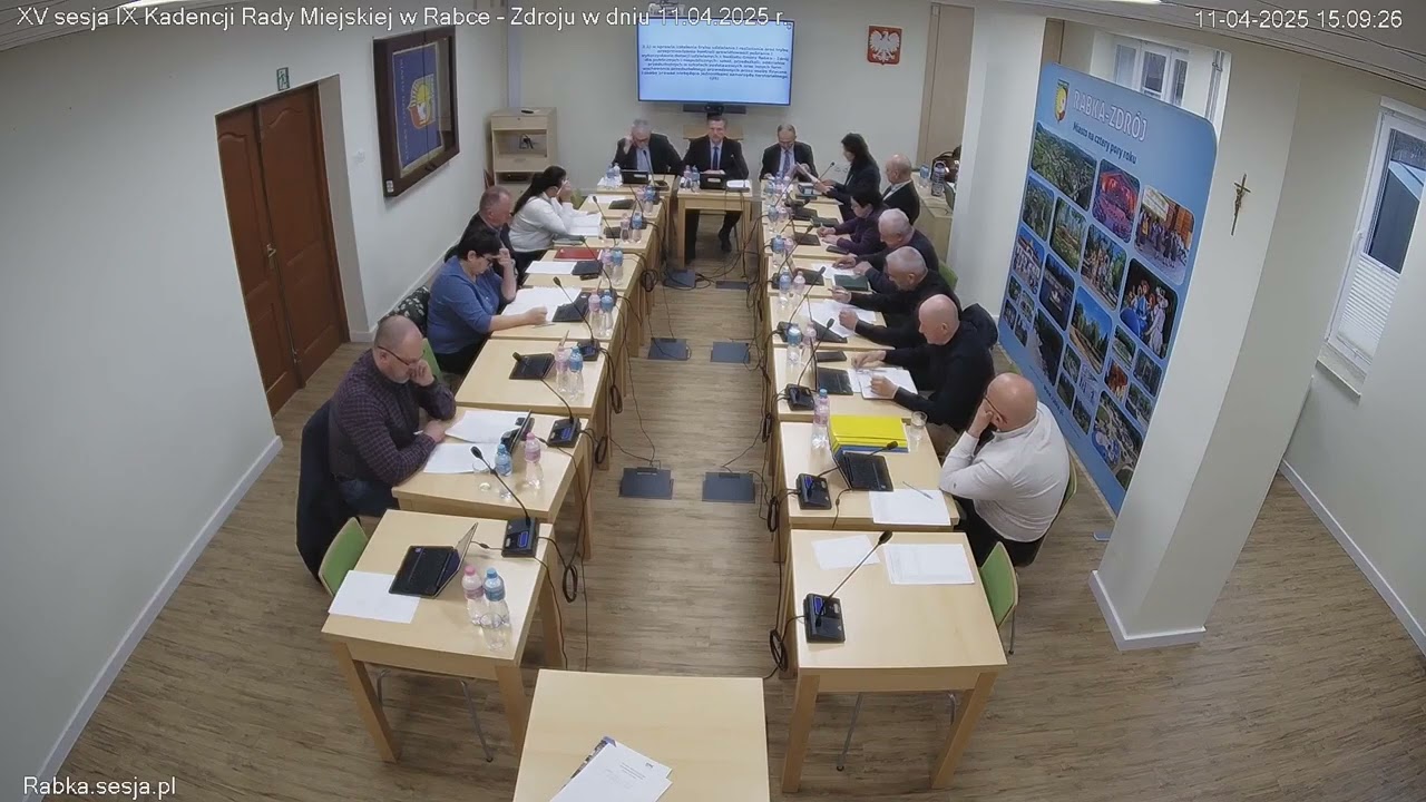 XV Sesja Rady Miejskiej w Rabce Zdroju   11.04.2025