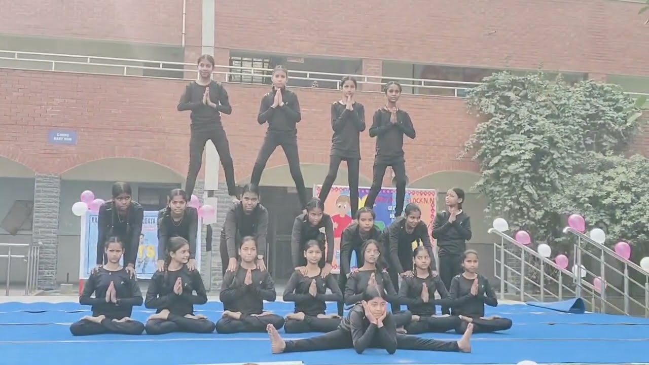Yoga Dance Performance by School Students | Sports Day Function | Kids Yoga Dance sportseducation12