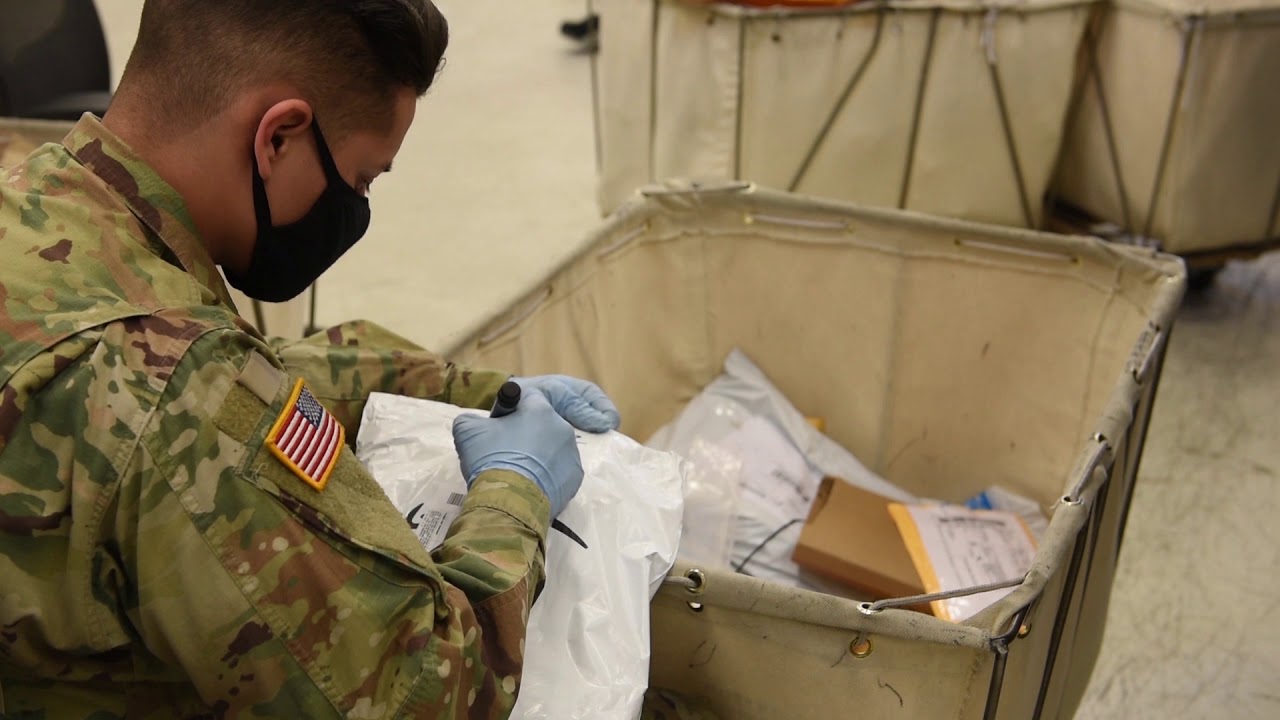 U.S. Army Garrison Humphreys' main post office delivering the goods
