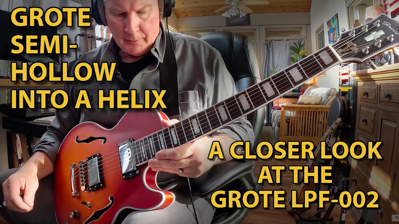 Grote LPF-002 Concise Review - Beautiful Semi-Hollow Les Paul-Type Electric Guitar!
