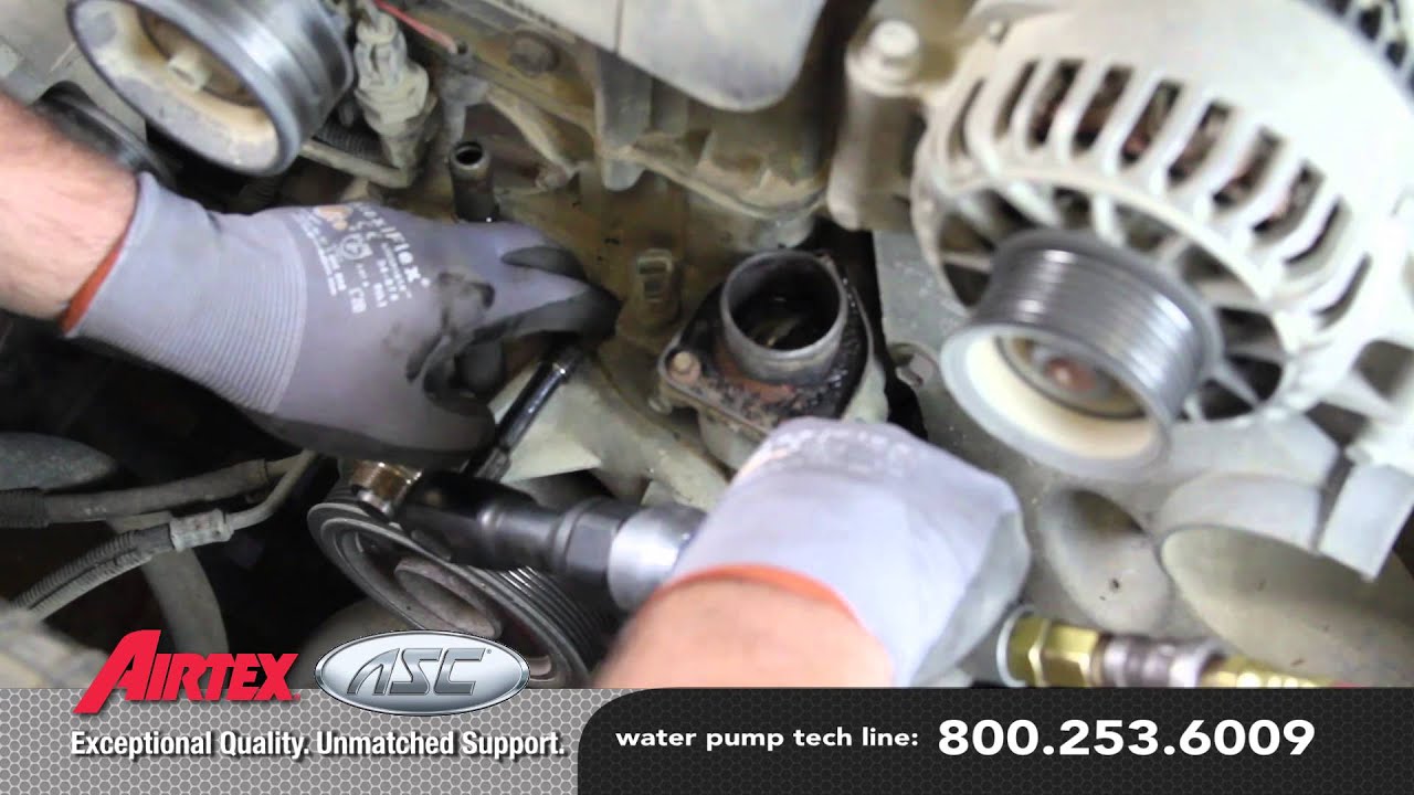 How to Install a Water Pump: 2003-96 Ford F-250 7.3L V8 diesel WP-9128 AW4119