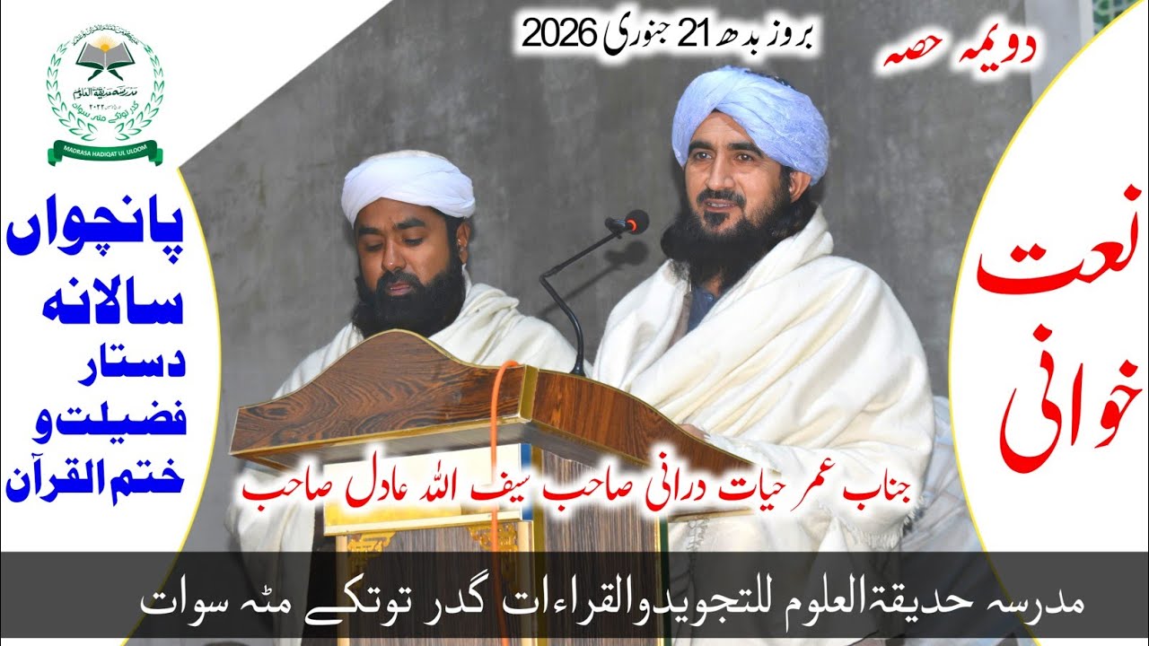 وایہ درود پہ جانانﷺ۔ عمر حیات درانی سیف ﷲ عادل ۔۔۔۔ 