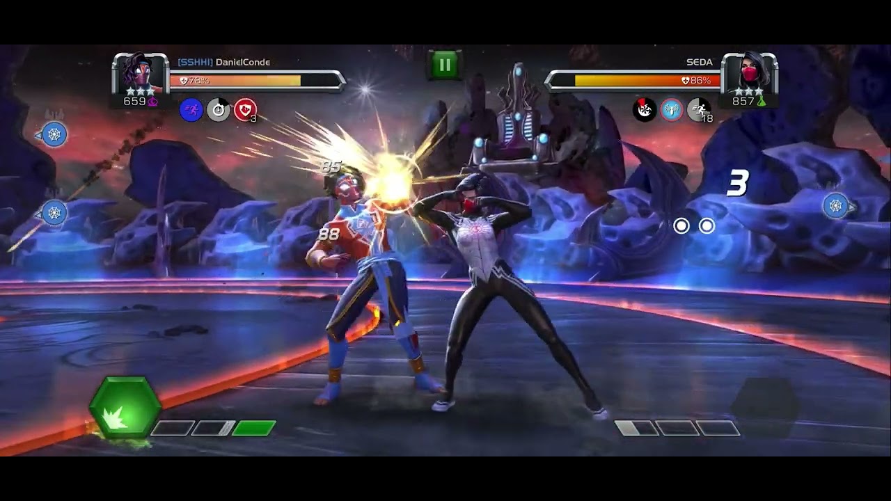 Spider-Man (Pavitr Prabhakar) (***) (659) vs Seda (***) (857)