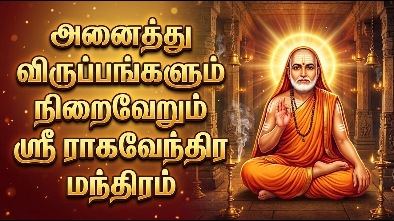 Poojyaaya Raghavendraaya Mantra | Sri Raghavendra Swamy Divine Chant for Success & Peace