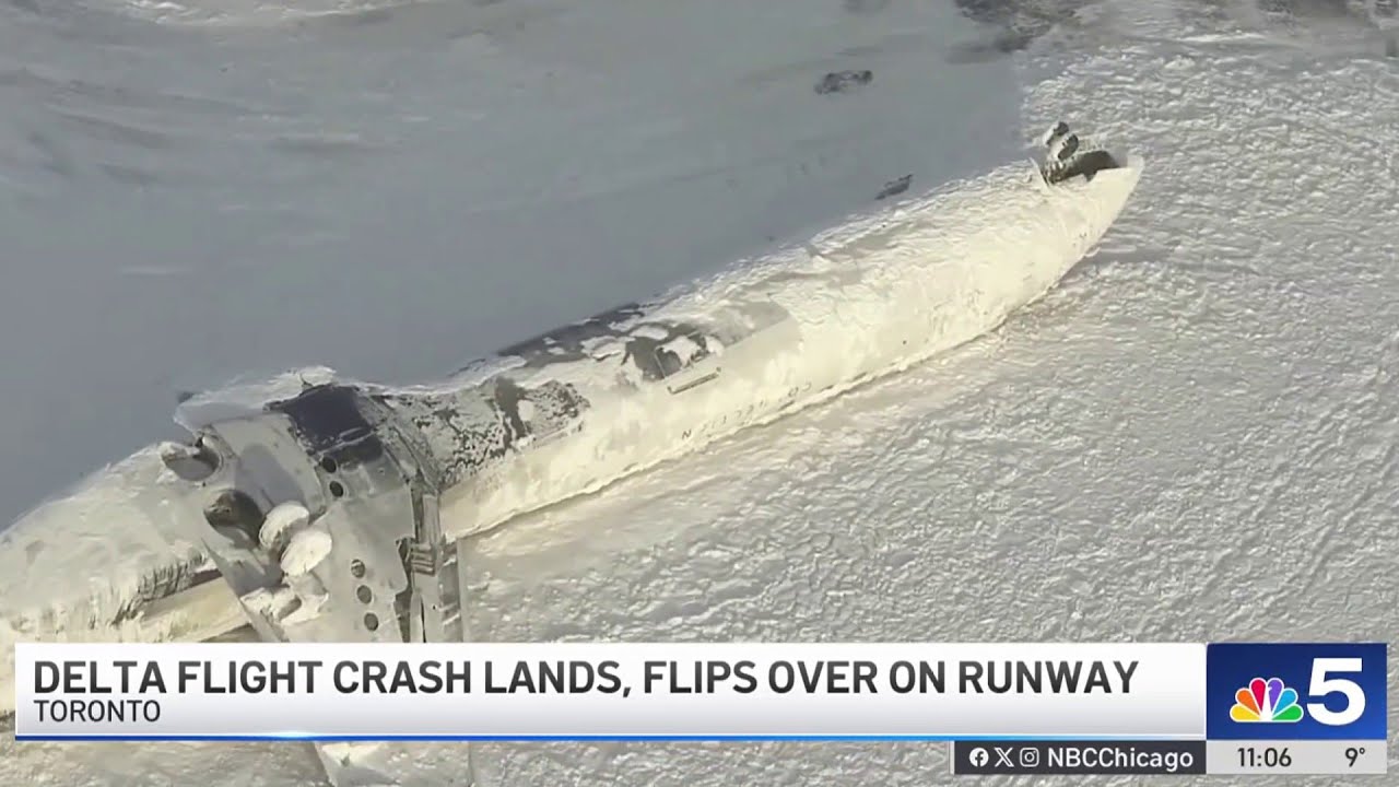Latest coverage: Delta plane CRASHES, flips over on runway in Toronto, Canada