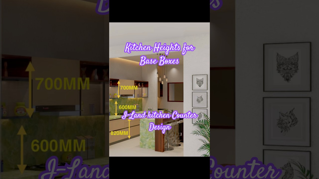 I-land Counter Kitchen Design for Modern style of Use.3D walkthrough.
