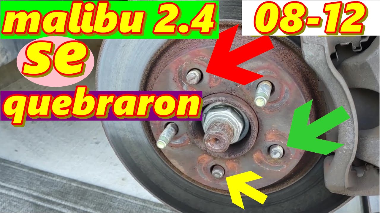 2008 2012 chevy malibu 2.4 pernos de la goma quebrados como reemplazarlos