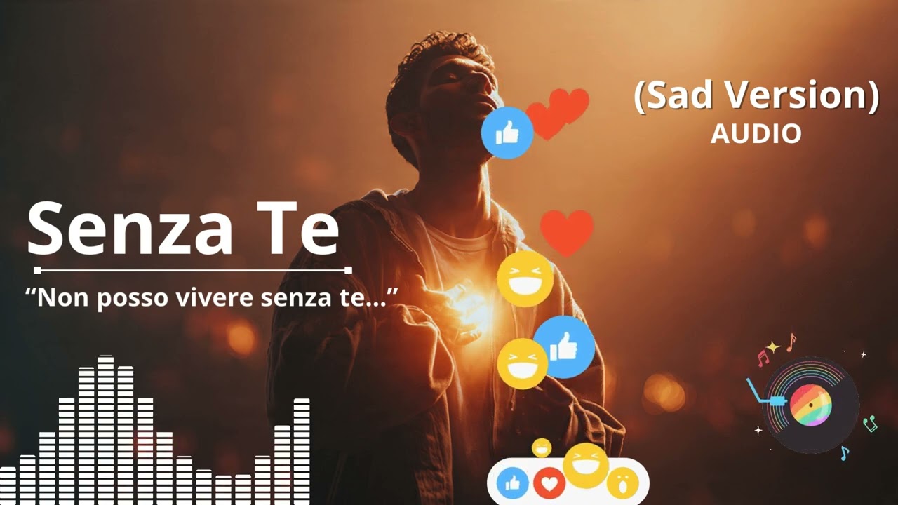 AUDIO : Senza Te – Canzone Pop Romantica Sad Italiana | Testo Emotivo AUDIO