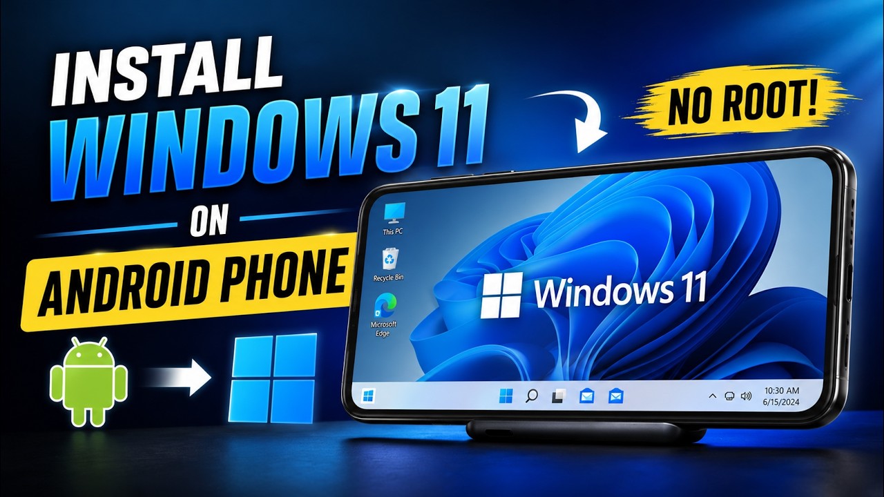 Install Windows 11 on an Android Phone