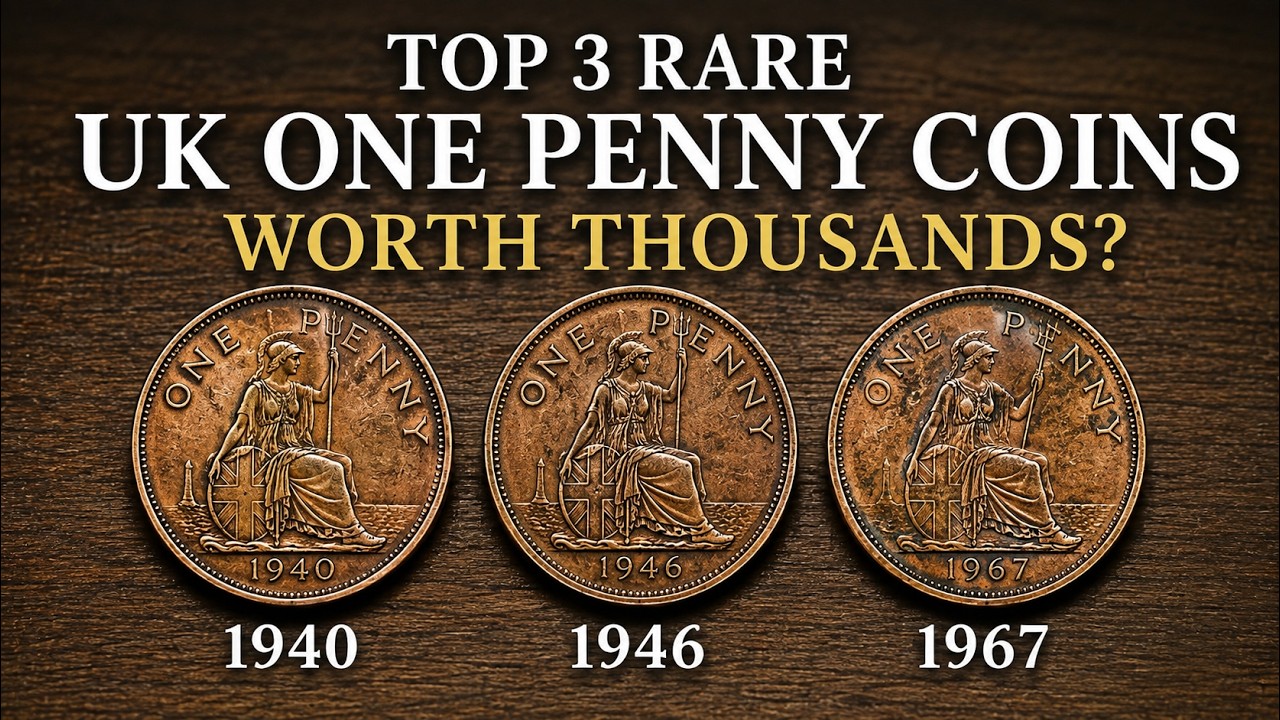 Top 3 UK One Penny Coins That Sold for Huge Prices Rare British Pennies You Should Never Ignore!