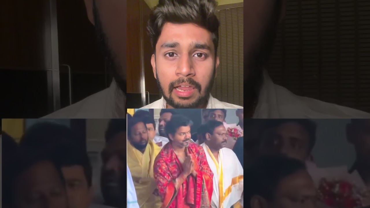 Виджай посетил храм в Карнатаке, толпа стала вирусной #tamilnews #tamil #vijay #tvk #tamil #thala...