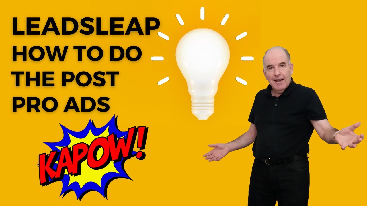 LeadsLeap 🔥🔥🔥 How To Set Up Post Pro Ads 🔥🔥🔥 One Benefit Of The Leads Leap Pro Membership Upgrade