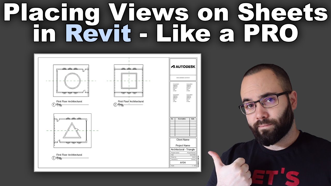 Учебное пособие по размещению видов на листах в Revit
