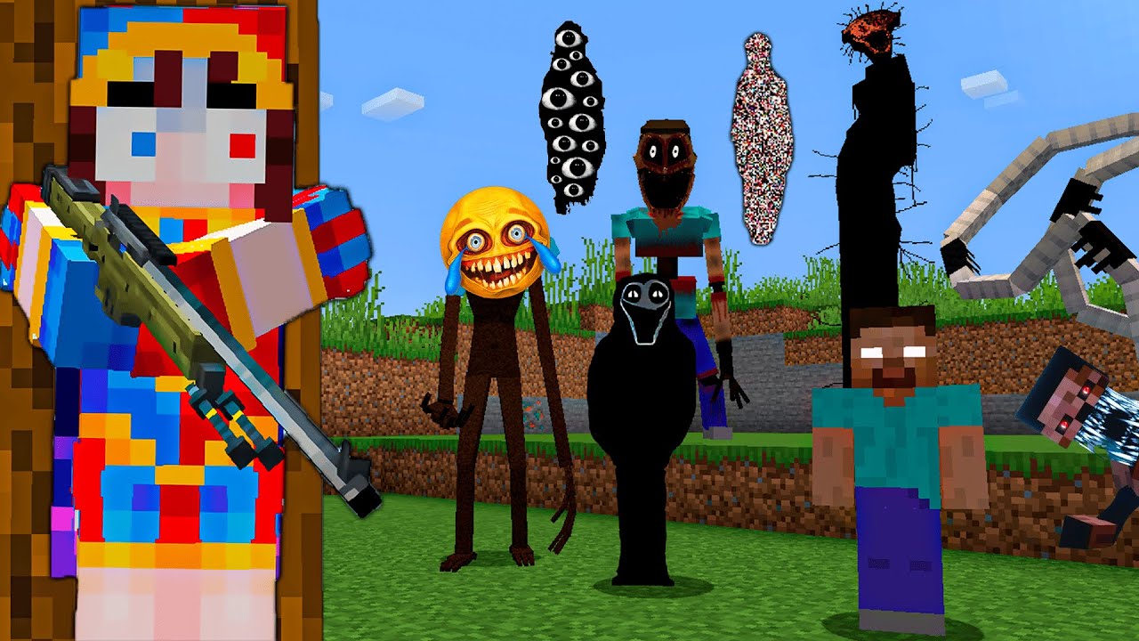 Usando Armas VS Todos Los Mods De Terror De Minecraft 💀