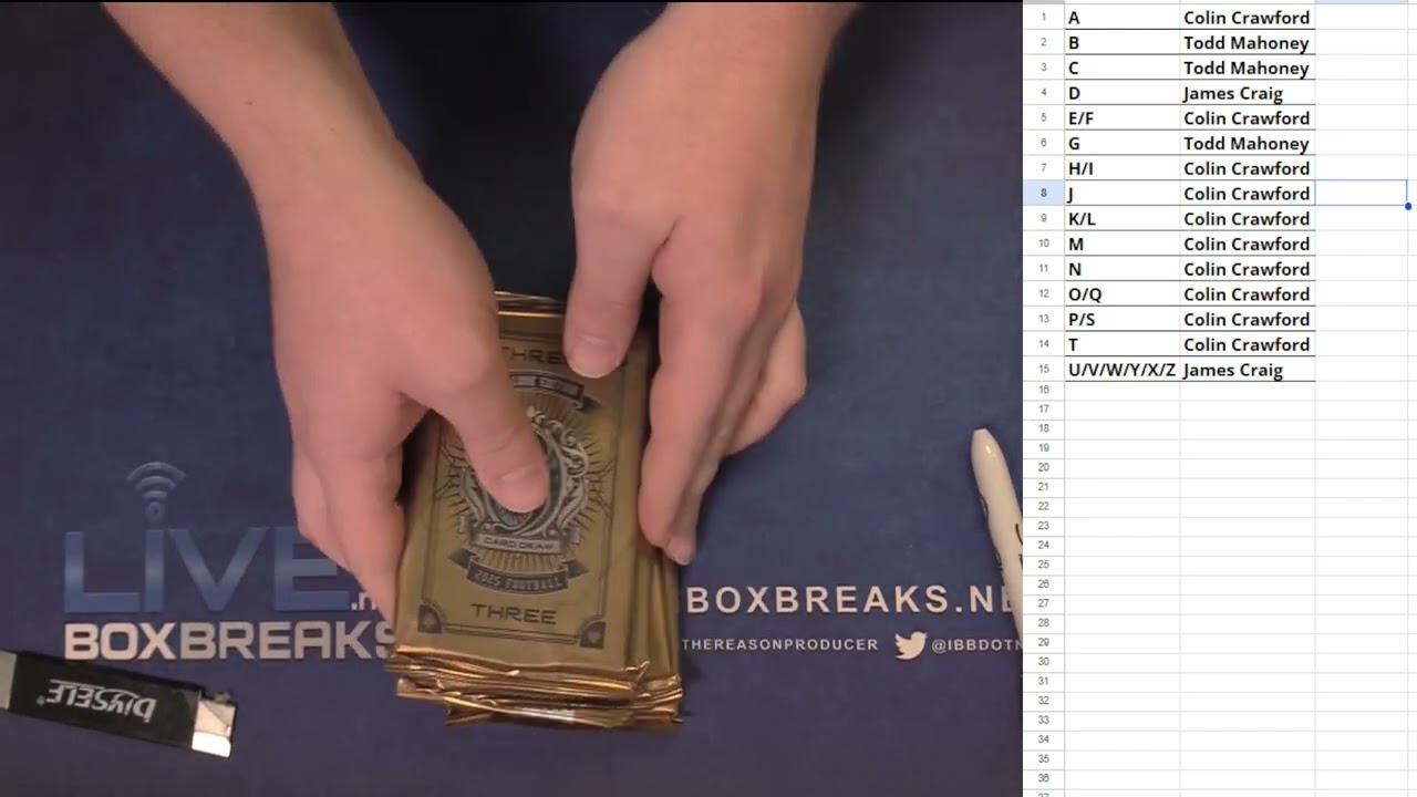 2025 WC 5 Card Draw Pro Look FB Box Break #6 LBB