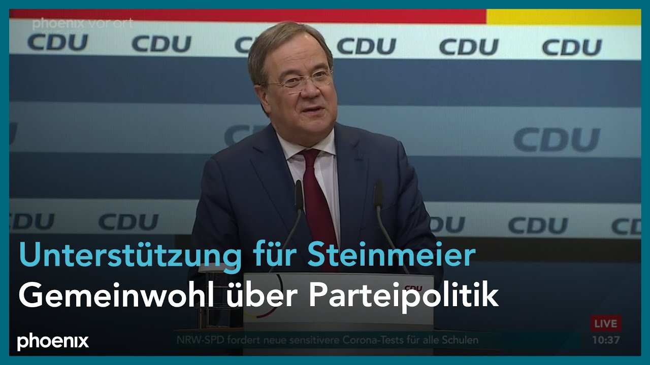 Armin Laschet (CDU) zur zweiter Amtszeit von Bundespr&auml;sident Steinmeier
