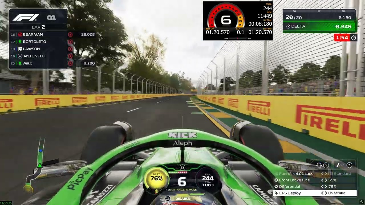 F1 career australia qualifying. 1.20.133