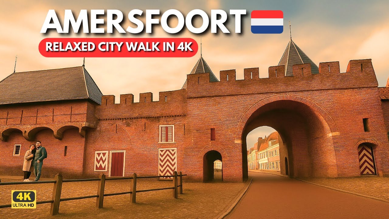 AMERSFOORT, Netherlands Walking Tour 🇳🇱 | 4K City Walk from Koppelpoort to Canals