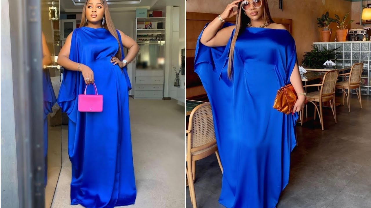 HOW TO MAKE STYLISH BUBU GOWN WITH OPEN SLEEVE