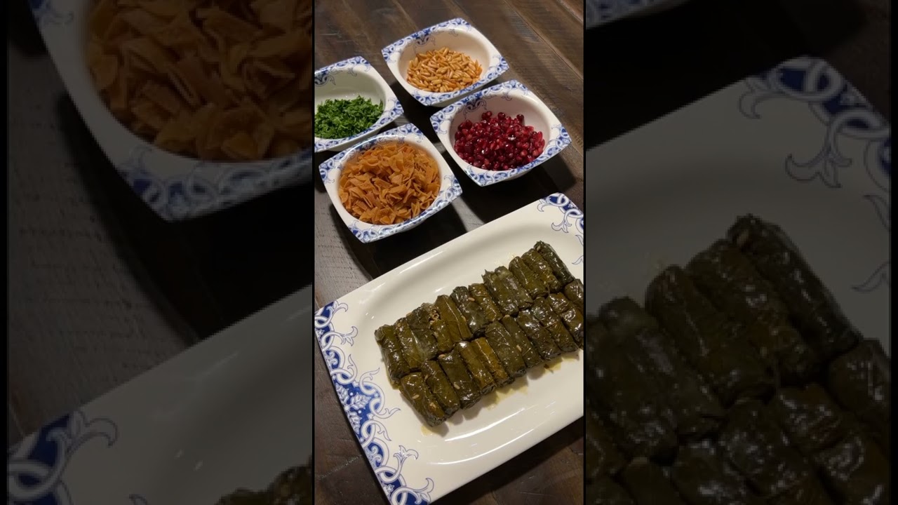 طريقة عمل فتة ورق العنب - وصفات بنت الهاشمي