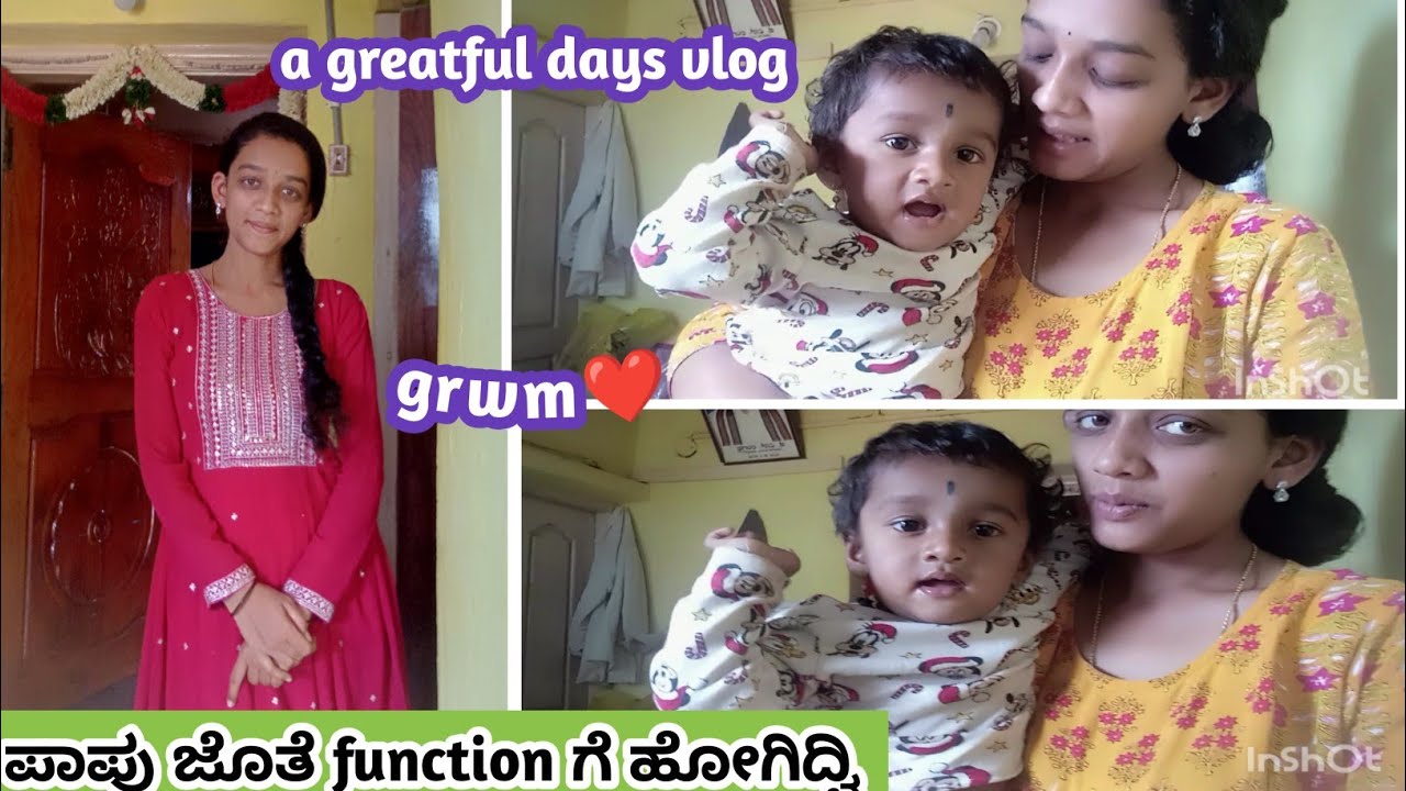 Grwm❤️ ಪಾಪು ಜೊತೆ function ಗೆ ಹೋಗಿದ್ವಿ,gold jewellery collection 