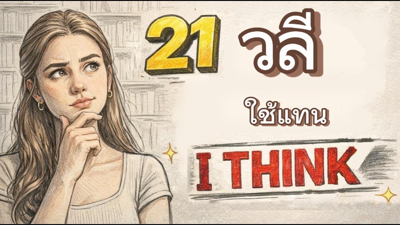 ไม่อยากพูดเป็นแค่ I think มีคำไหนใช้แทนได้