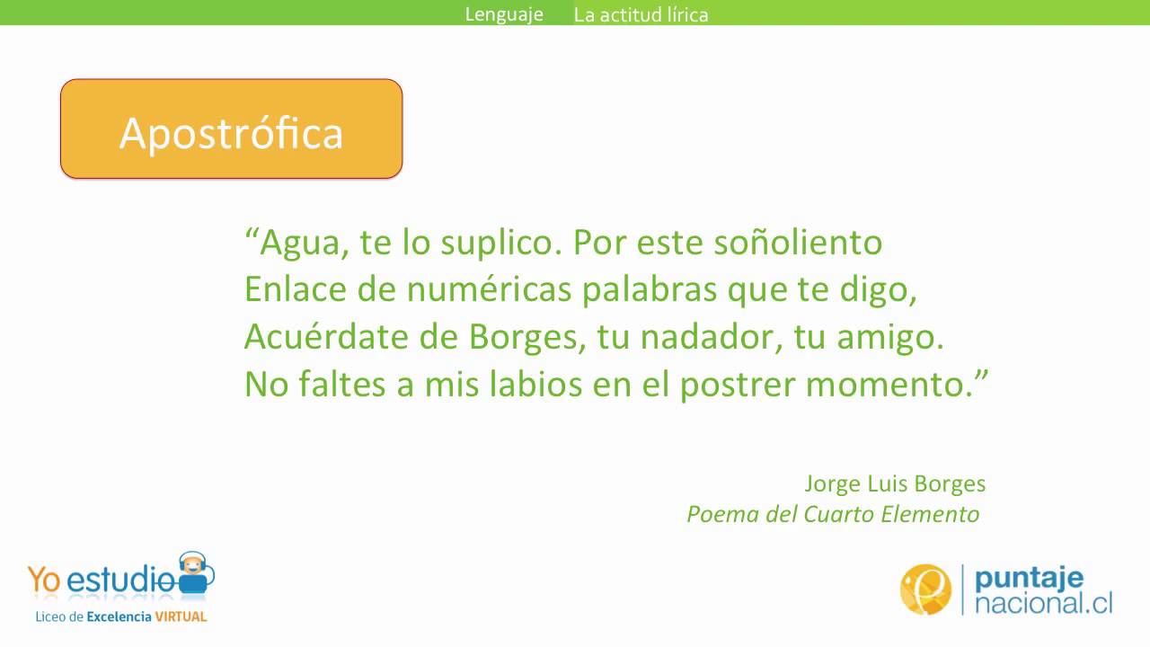 La actitud lírica