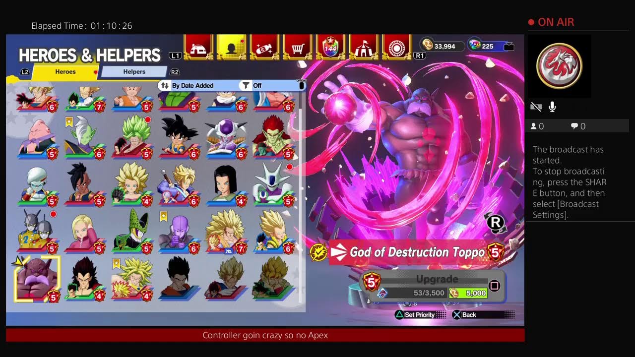 Rle rnk needs up (DRAGON BALL GEKISHIN SQUADRA)