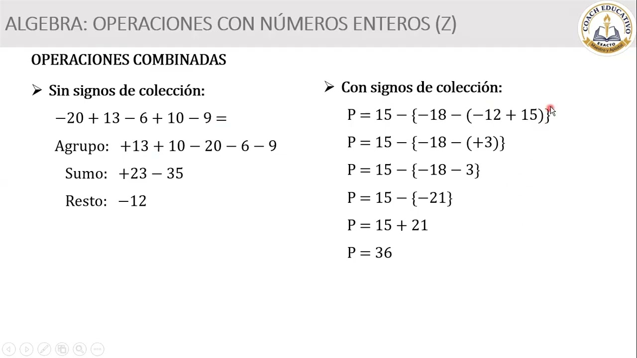 Clase 10 primaria   operaciones combinadas en Z 31012026