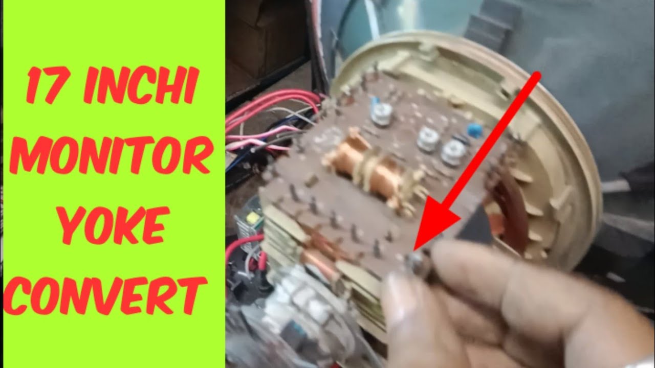 Monitor Yoke  coil convert to Tv yoke coil. Tv repairing hindi.