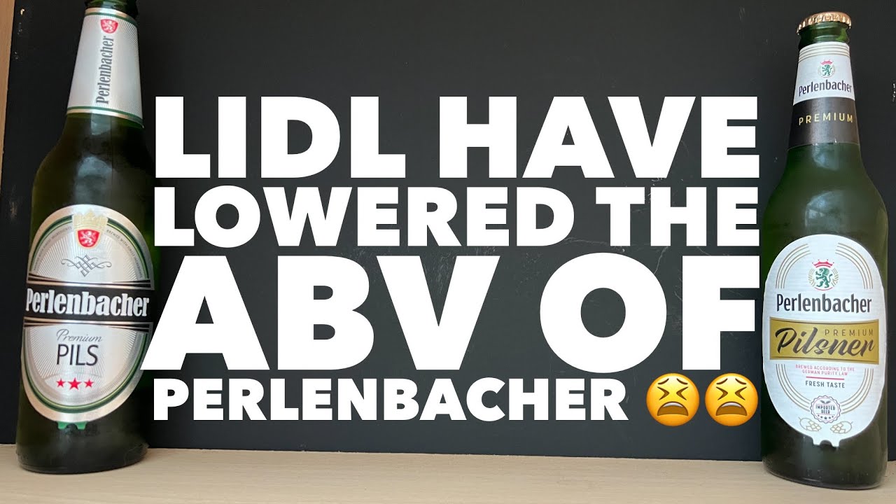 Lidl Perlenbacher Pils Lager 4.8% ABV Vs Lidl Perlenbacher Pilsner Lager 4.5% ABV